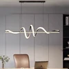 Anillo de luces led para decoración del hogar, lámparas colgantes modernas para sala de estar, comedor, iluminación interior 4