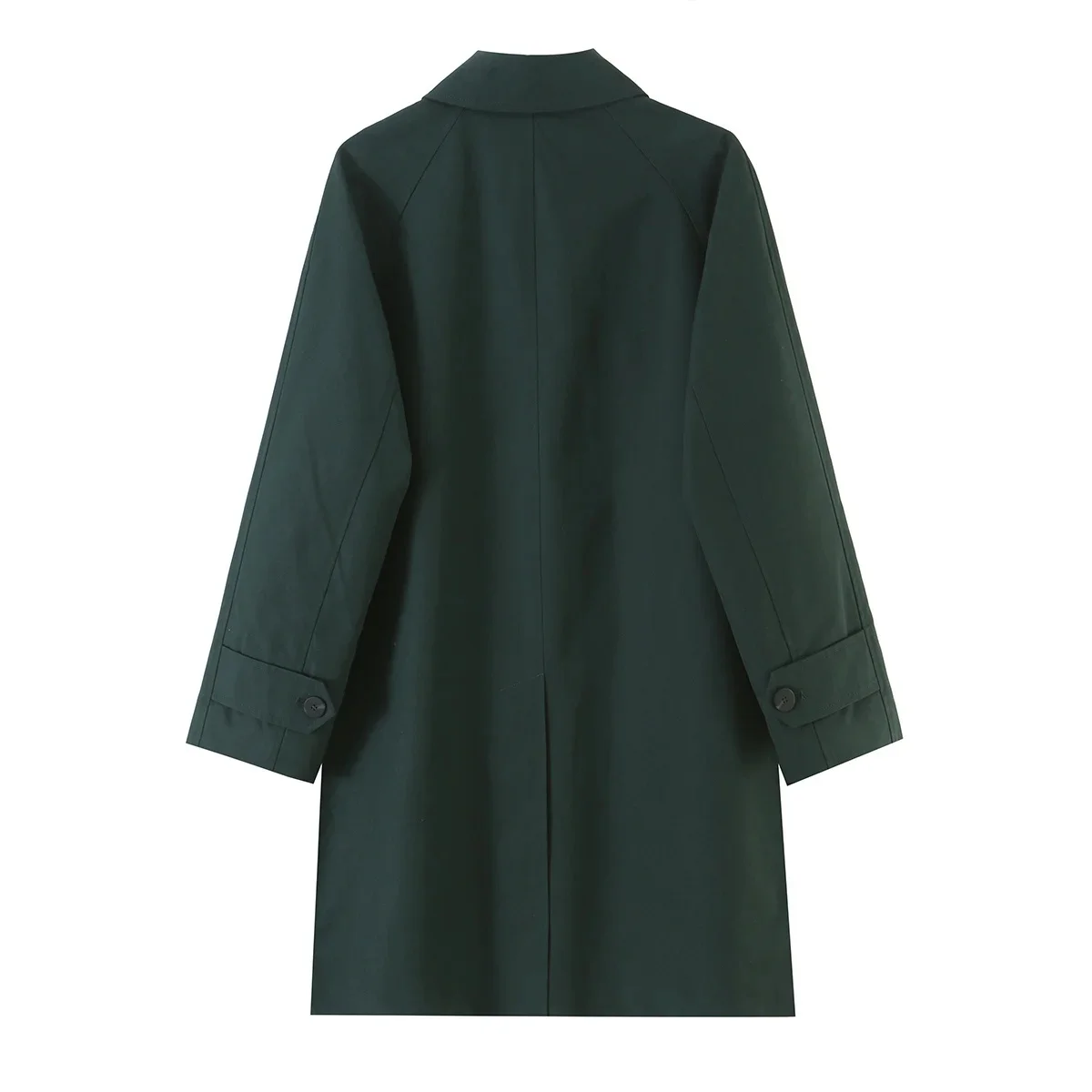 KONDALA Damen Herbst-Pendler-Miditrenchcoat Vintage Lässiger Einreihiger Trenchcoat 2026 Herbst Trendiger High-Street-Damenmantel – Detail 3