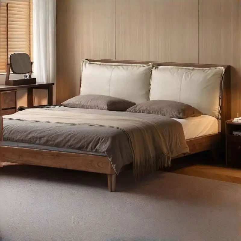 Storage Holder Accessories Bed Frame Headboards Platform Household Double Bed Modern Floating Letto Matrimoniale Furniture