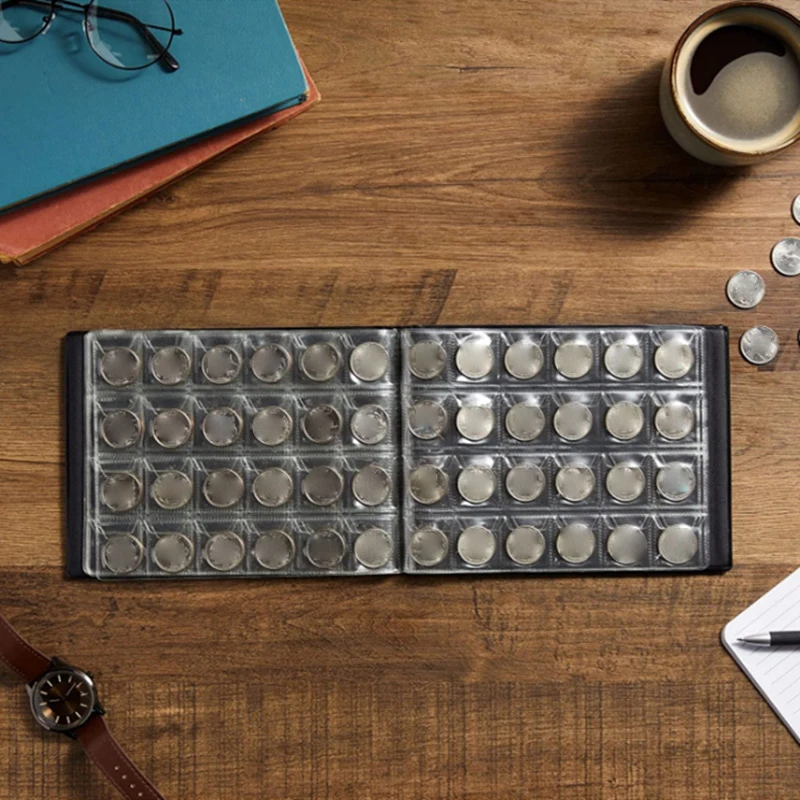 1 Piece Coin Collection Holder Album 120/240 Pockets Coin Collection Book Commemorative Coin Organizer Storage