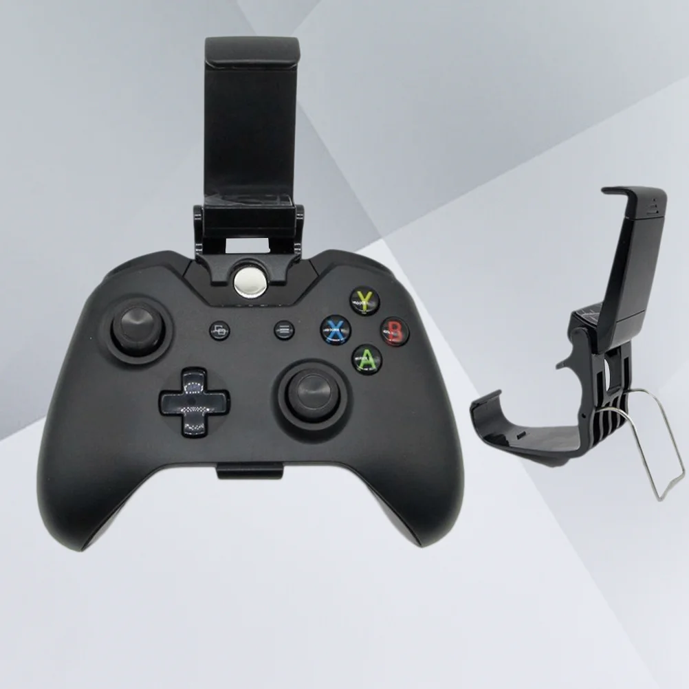 2 szt. Uniwersalny uchwyt na telefon do kontrolera gier, regulowany klips, stojak do kontrolera mobilnego, ergonomiczny design, czarny