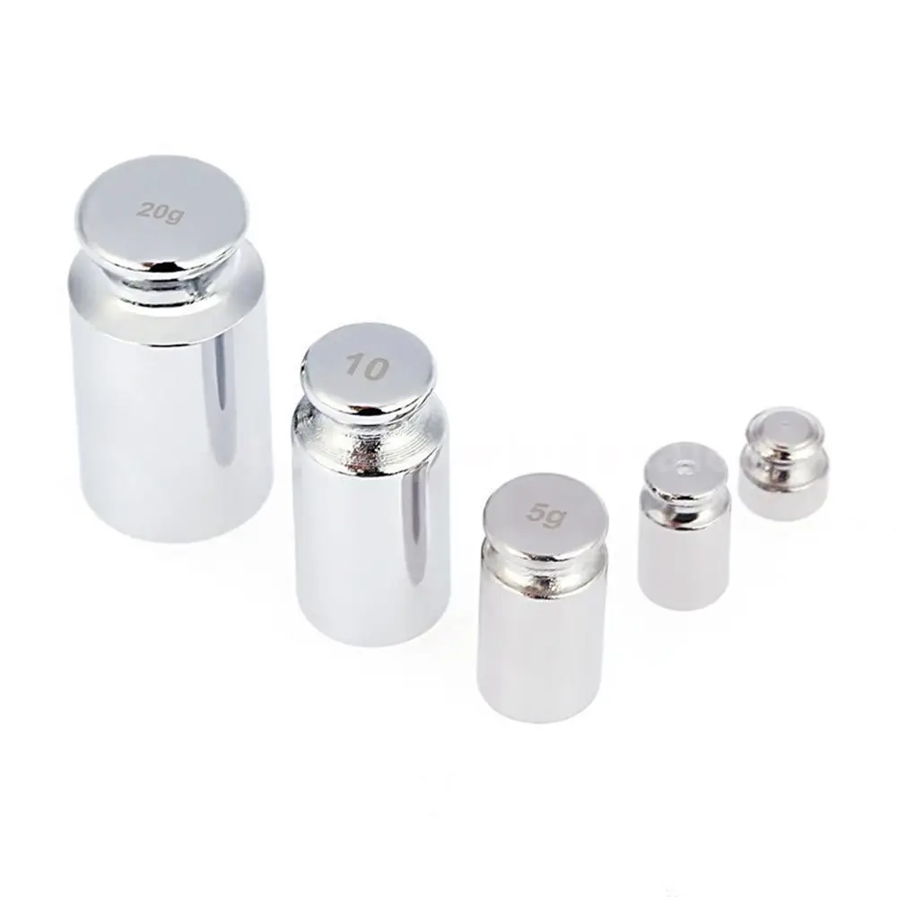 Correction Tool 1g/2g/5g/10g/20g/50g/100g Grams Weighing Scales Accurate Calibration Set Scale Weights Sets Chrome Plating