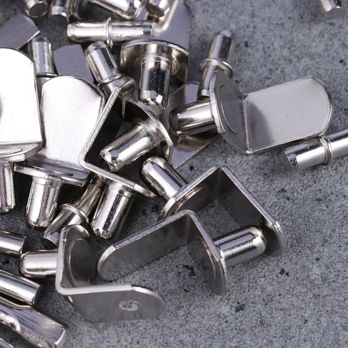 

60 Pcs Shelf Pegs Bracket Support Furniture Holders Cabinet Round Pin Without Hole Durable L Shaped Bookshelf Cabinet