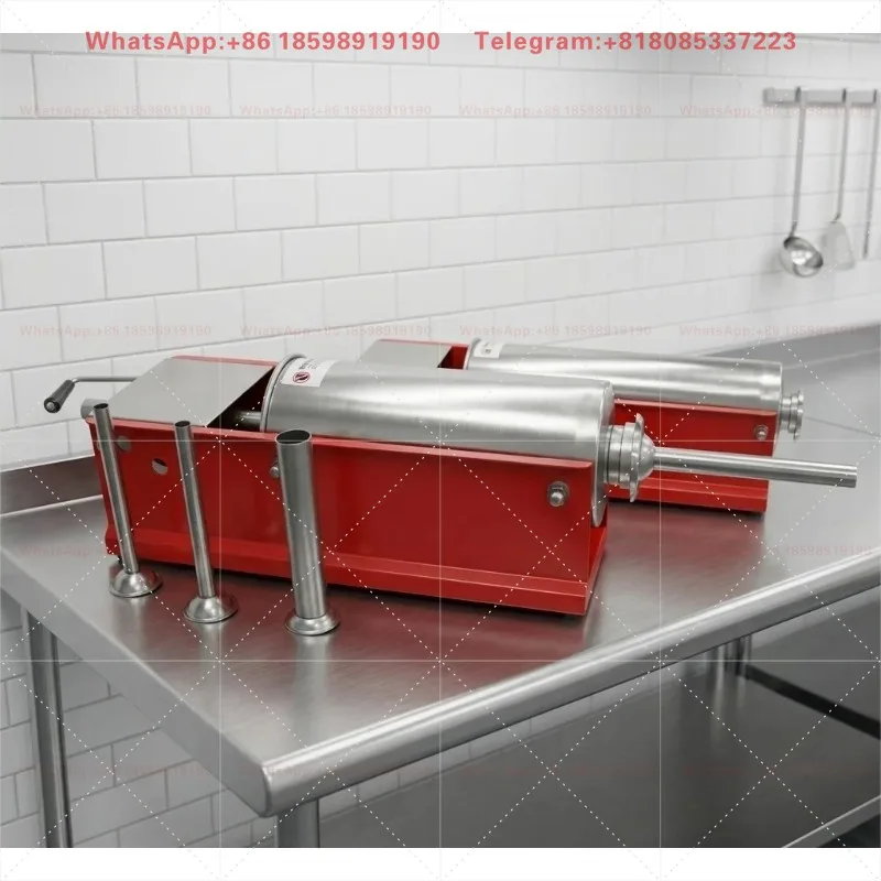 GRT-HSP3 Commercial CE Certificate Kitchen Sausage Stuffer 3L Horizontal Painting Sausage Filling Machine