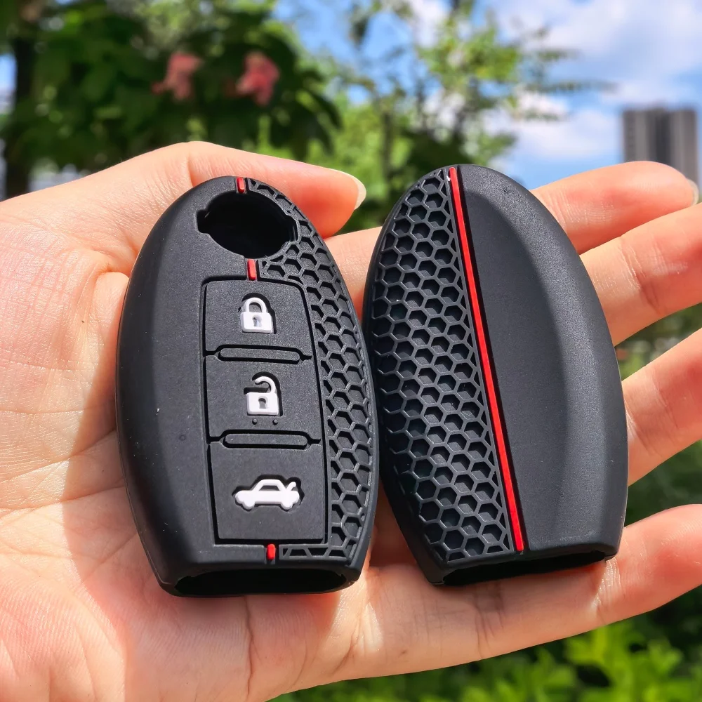 New Silicone Car Key Case Cover Shell for Nissan Qashqai X-Trail T32 T31 Juke J10 J11 Kicks Tiida Pathfinder Note for Infiniti