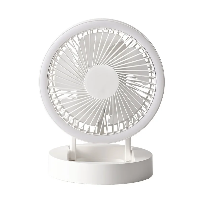 

Desktop fan, electric fan folding home light sound small office portable wall hanging charging