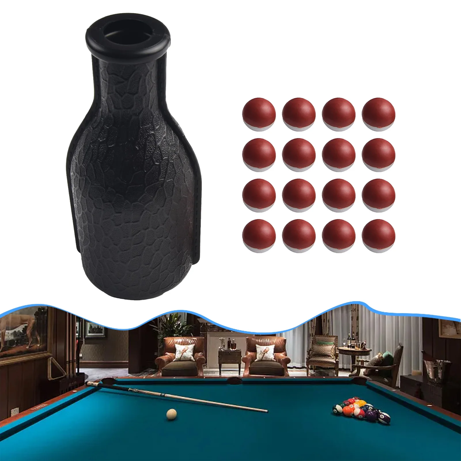 Shaker Bottle Take Your Billiards Game to the Next Level with this Pool Shaker Bottle Dice and Balls for Added Thrill!