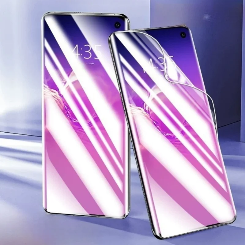 2 pcs mobile phone high definition hydrogel film for Samsung Galaxy S10+/S10/S10e,Transparent Soft TPU Screen Protector