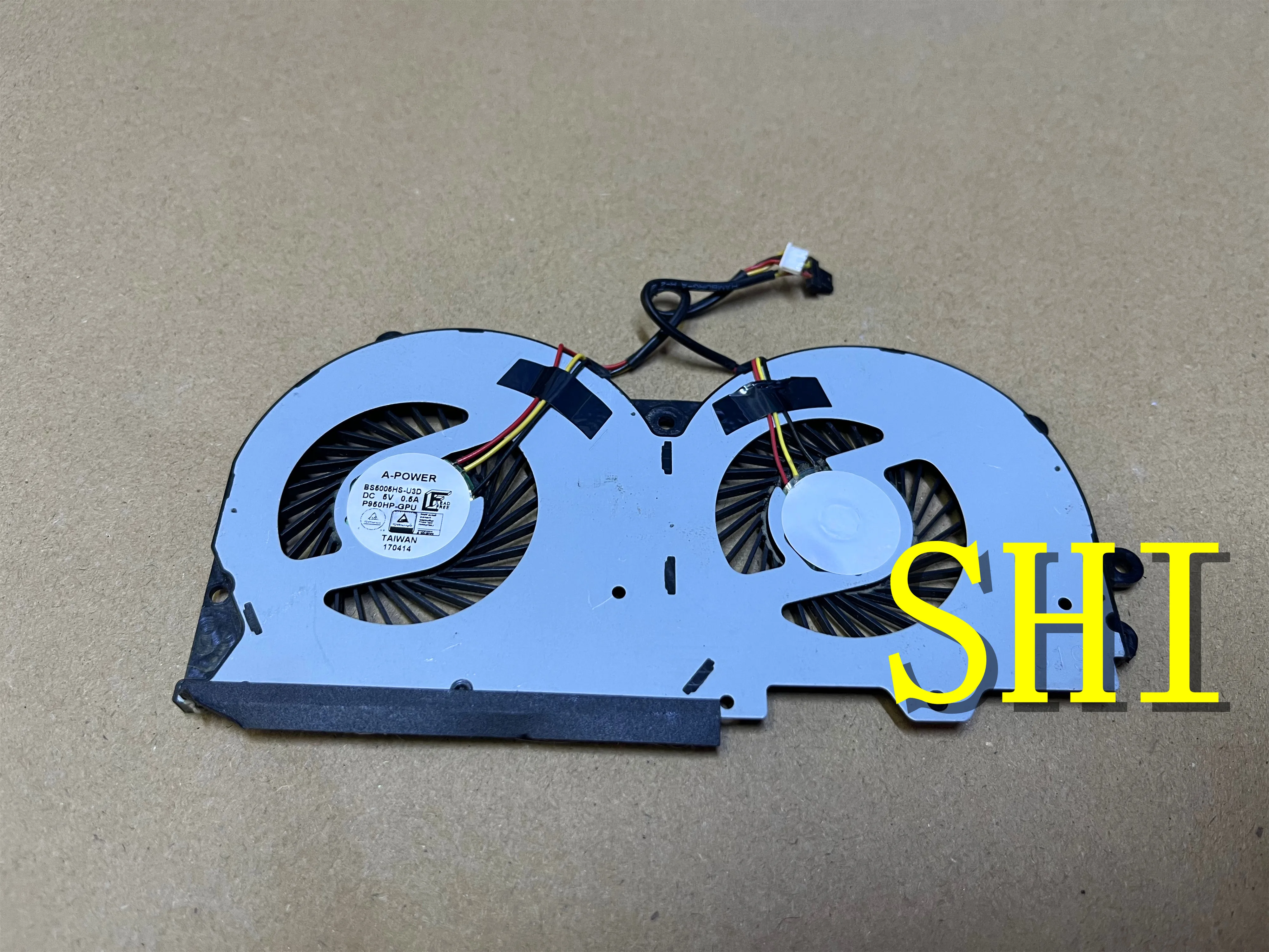 

P950 P950HP FOR Original used Laptop Clevo P950 P950HP GPU Cooling Fan BS5005HS-U3D 3pin 4pin free shipping