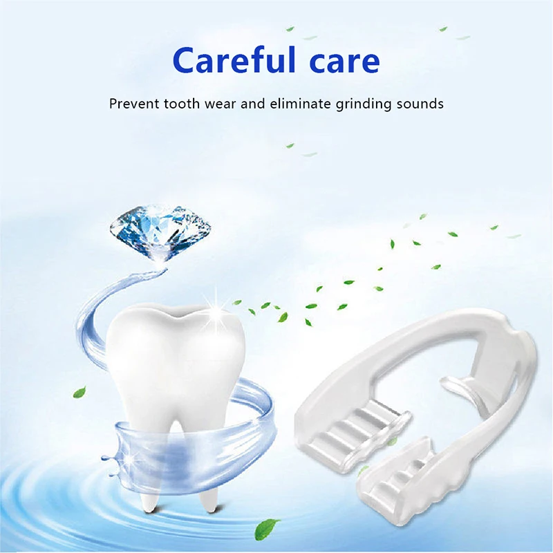 1Piece Sleep Aid Silicone Dental Mouth Guard Anti-molar Braces Teeth Grinding Molar Bruxism Eliminate Anti Snoring Bruxism Mouth