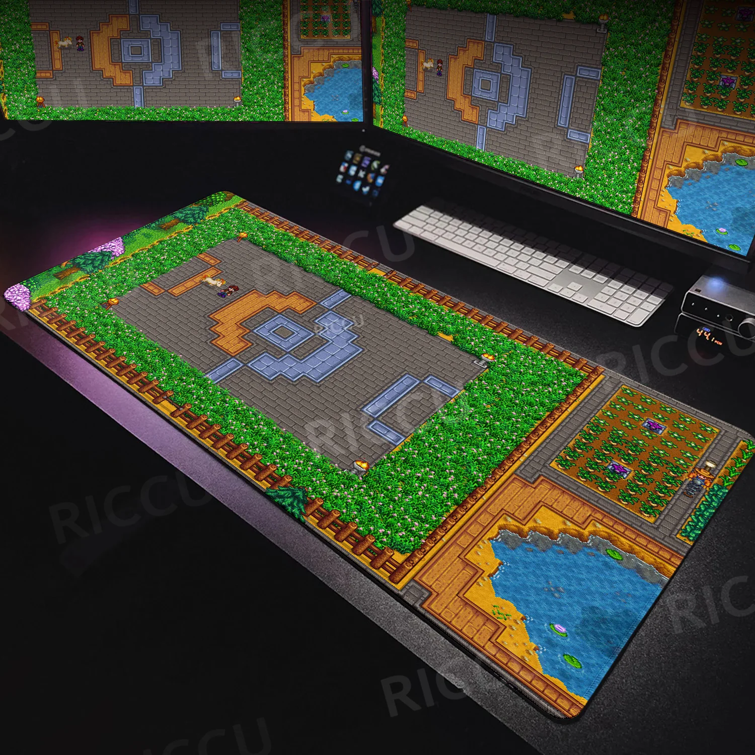 

Large Game StardewValley Mouse Pad Pixel Gamer Computer Accessories Lock Edge Keyboard Table PC Gaming Non-slip Star Play Mats