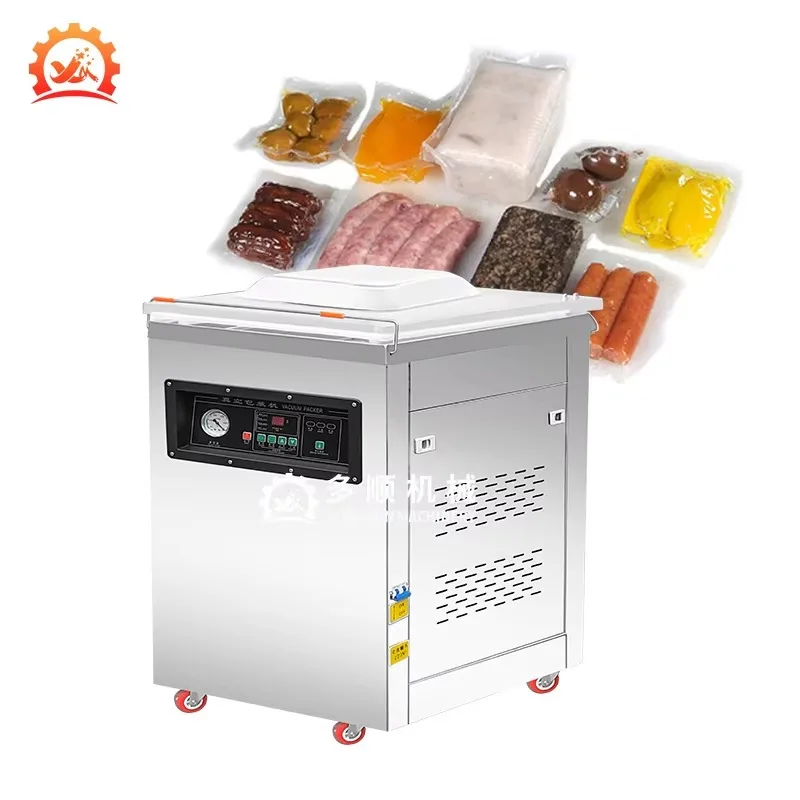 

DZ-600-2D Custom Depth 60cm Sealing Bar Coffee Vacuum Packaging Vaccum Sealer Machine for Chicken
