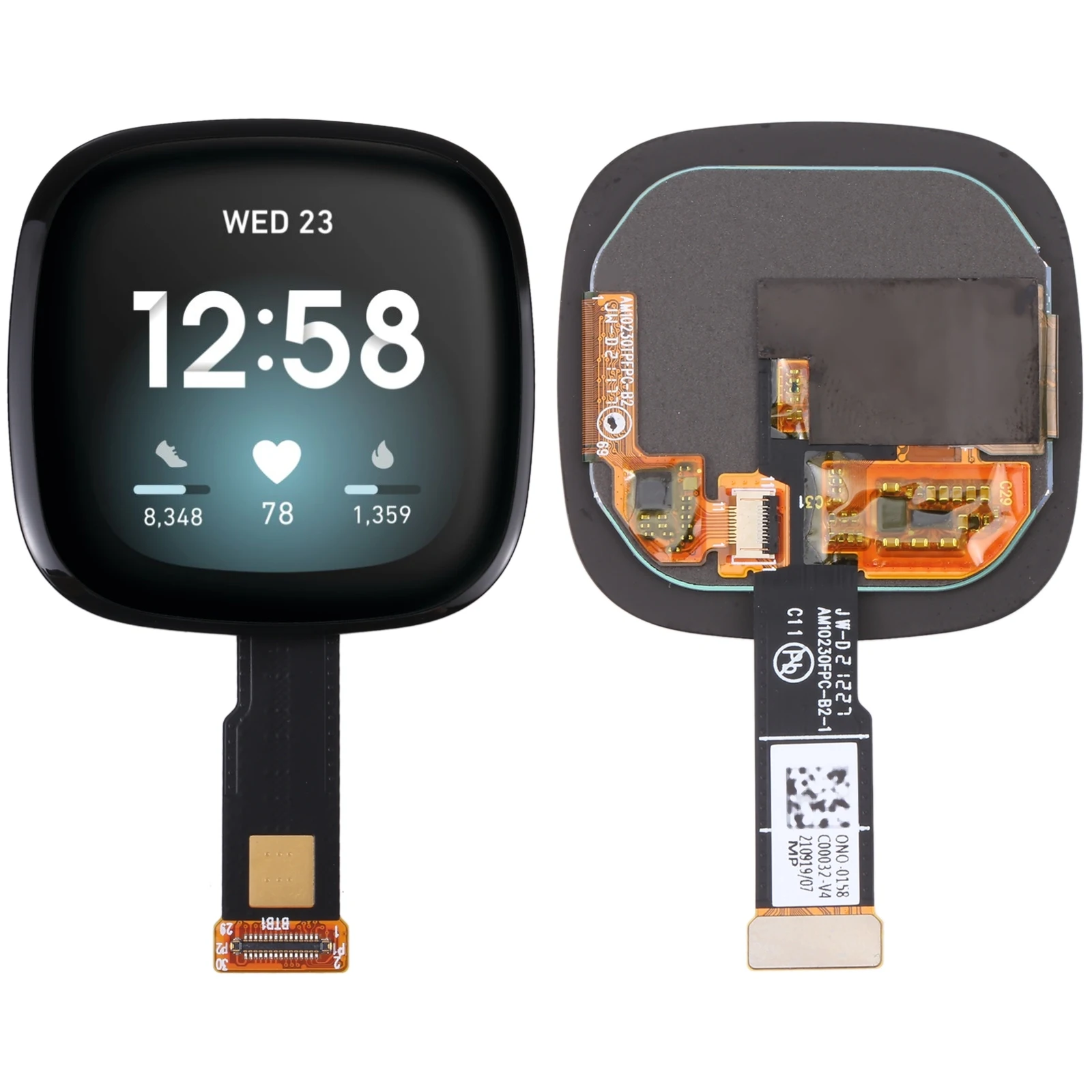 

AMOLED LCD Screen for Fitbit Versa 4 / Fitbit Versa 2 / Fitbit Versa / Fitbit Versa 3 / Fitbit Sense Digitizer Full Assembly