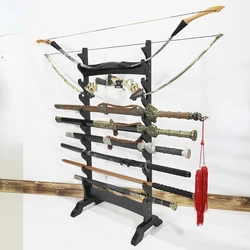 Simple Multilayer Sword Frame Storage Floor Support Samurai Sword Rack Shelf Decor Creative Combination for Home