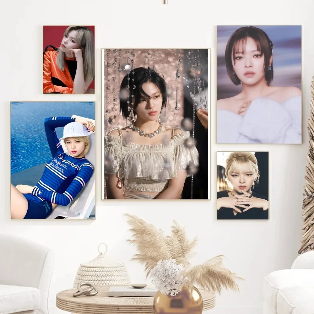 1pc kpop t-twice Girls Group Yoo Jeongyeon Poster Paper Print Home Living Room Bedroom Entrance Bar Restaurant Cafe Art Painting