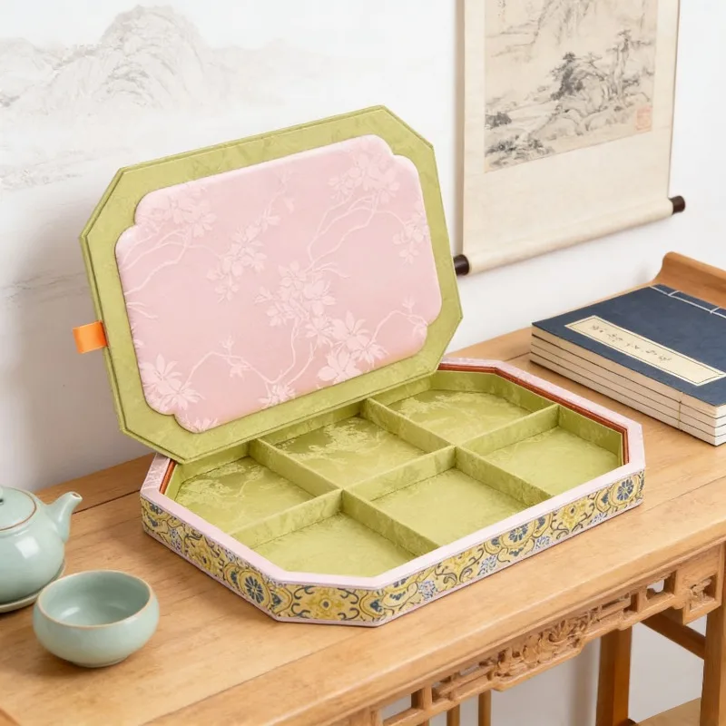 New Chinese Classical Court Style Jewelry Box Necklace Bracelet Bracelet Display Box