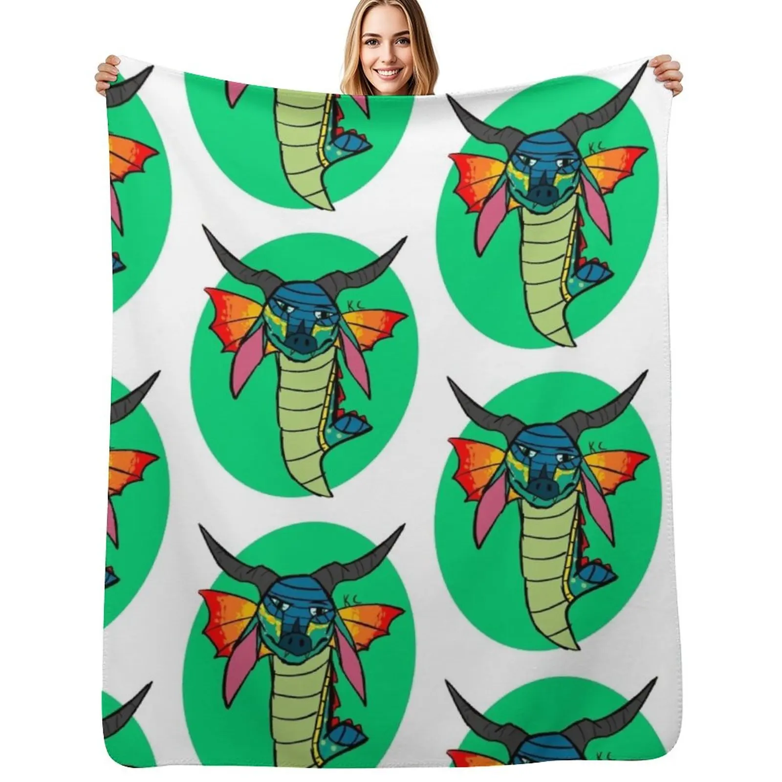 

Glory from Wings of Fire Throw Blanket Custom anime funny gift Cute Plaid Blanket