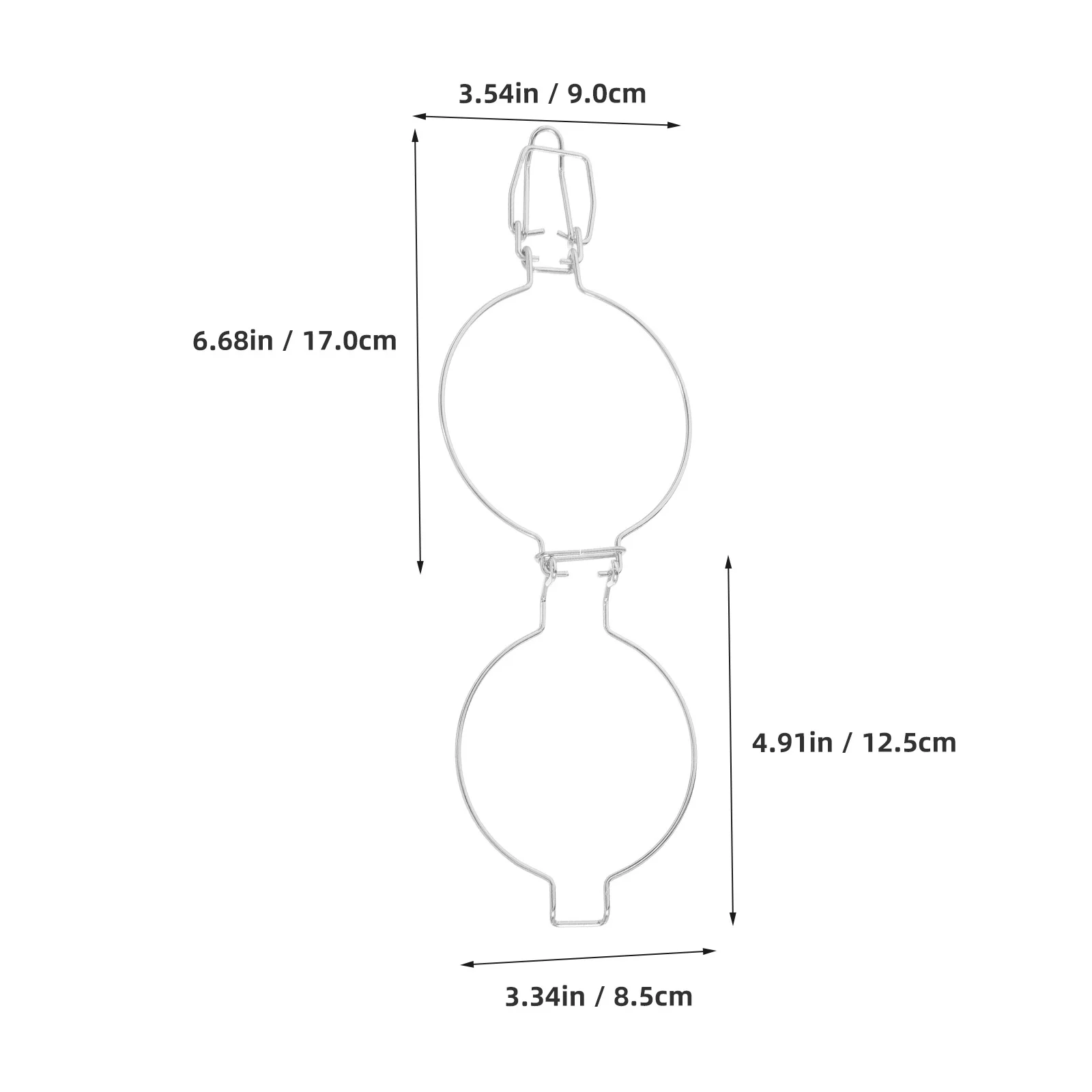 10 قطعة مشبك سلك من الفولاذ المقاوم للصدأ لملحقات ختم الحاويات الزجاجية سهلة الاستخدام وتخزين قفل معدني #2