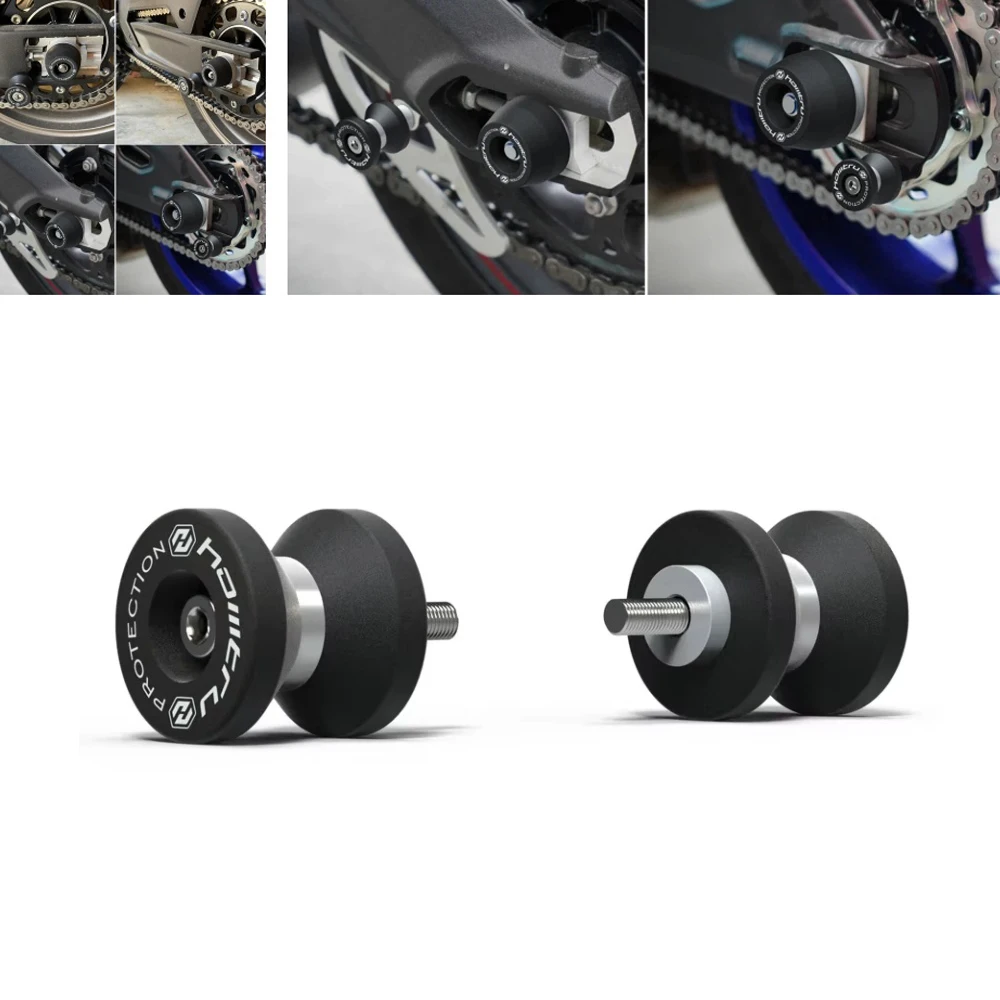 MT03 دراجة نارية اكسسوارات 6 مللي متر Swingarm بكرات حامل مسامير المنزلق لياماها MT03 MT-03 MT 03 2005-2017 2018 2019 2020 2021