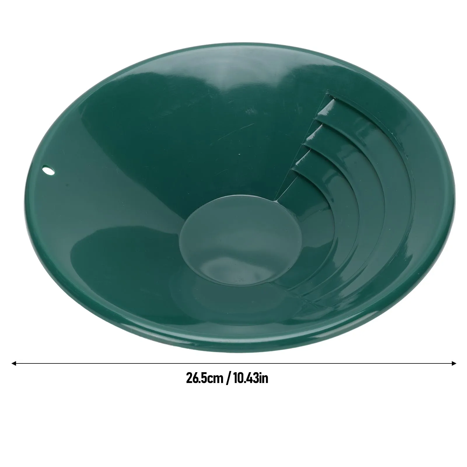 4PCS Outdoor Gold Pan 10 Inch Round Shape 90° Internal Thread Handmade gold mining tools For gold mining and gold prospecting