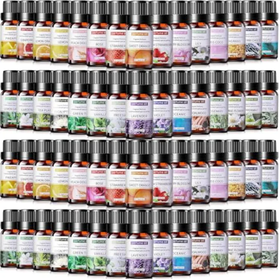 Pcs Essential Oils Set 10ml Fragrance Oil Aromatherapy Kit for Diffuser Humidifier Aromatherapy-Oils for Candle Making