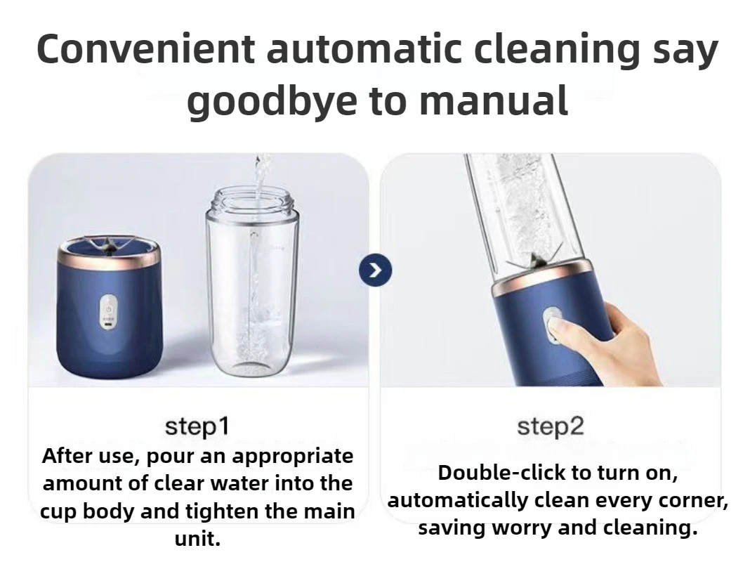 ミニ充電式ジュースカップ DIY 果物と野菜ジューサー便利なジューサー家庭用補完食品機械