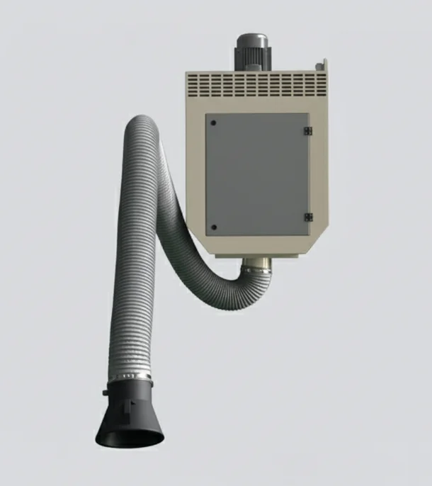 New Wall-Mounted Welding Fume Extractor Flexible Suction Arm-Space-Saving Industrial  Purifier 220-240V Cartridge Filter