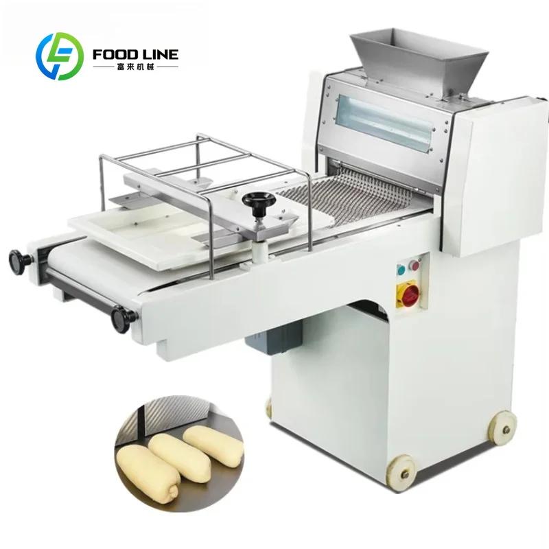 Electric Tabletop Dough Moulder Machine, Multifunctional Bread Rolling Machine for Loaf, Toast, Burger and Hot Dog Bread Baking