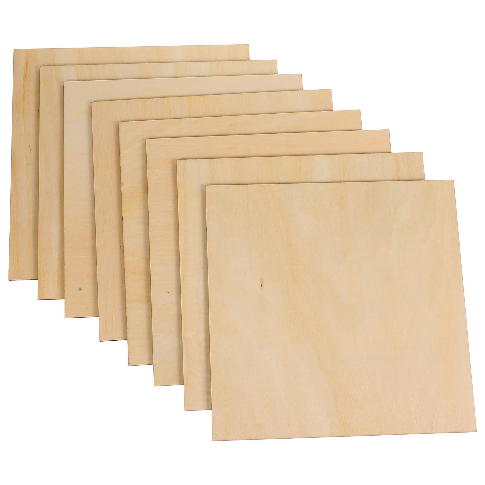 

8Pcs Wood Slices Blank Unfinished Wooden Cutouts for Crafts DIY Painting Graffiti Creative Decorations Party Supplies Handcrafts