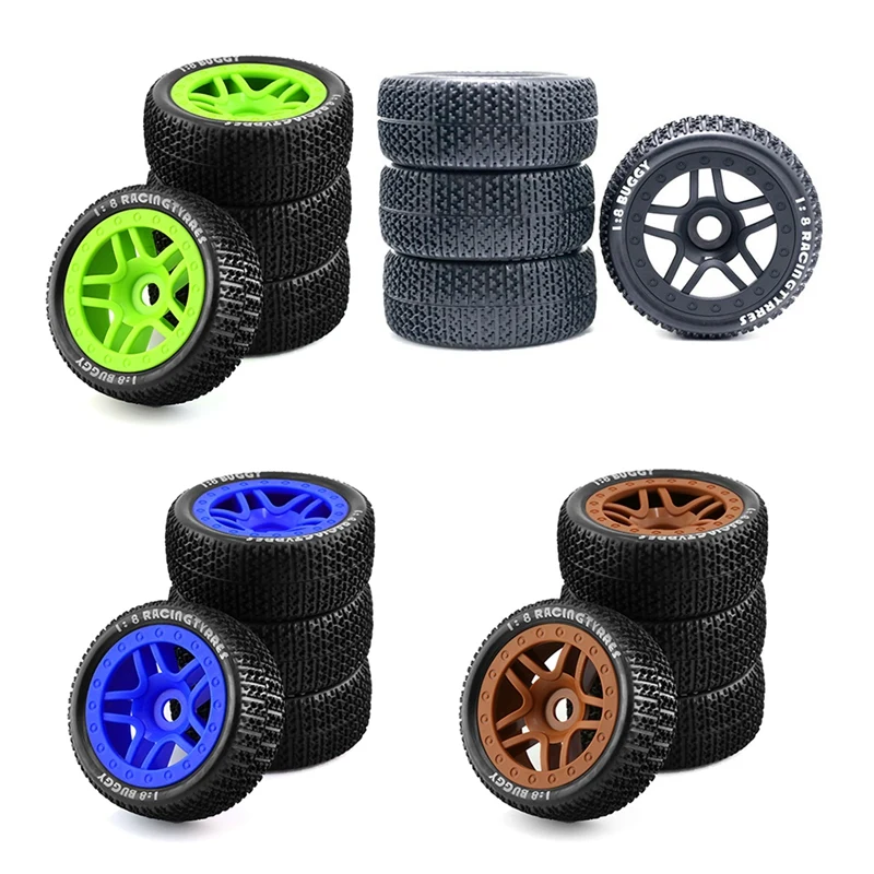 

Внедорожная шина 1/8 для ARRMA Typhoon TRAXXAS Small X E-Revo Wanderer Katun Tailong, Т-образные детали, зеленый и черный