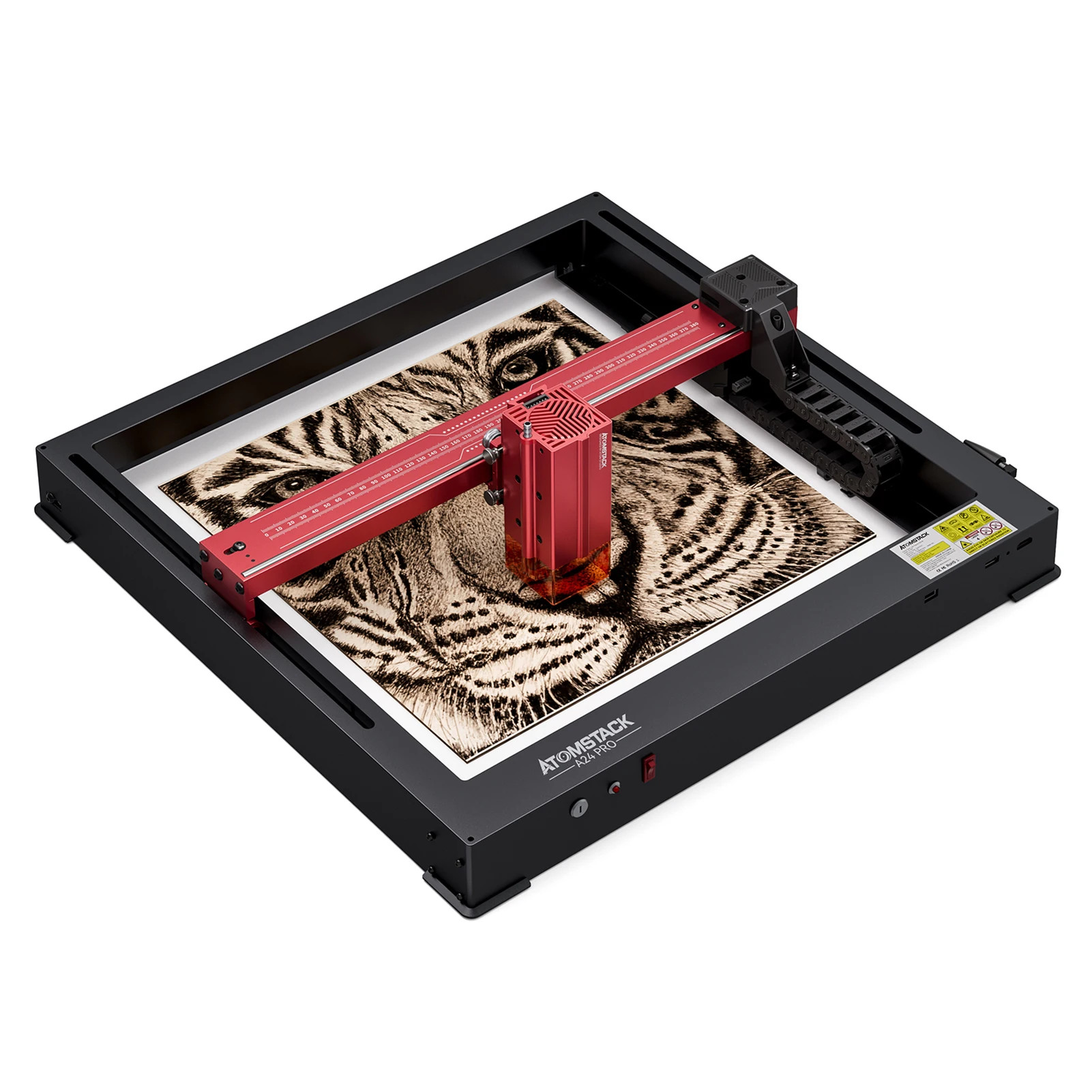 ATOMSTACK A24Pro Laser Engraver 20W Laser Module 370x310mm Engraving Area Expandable & Installation Free DIY Engraving