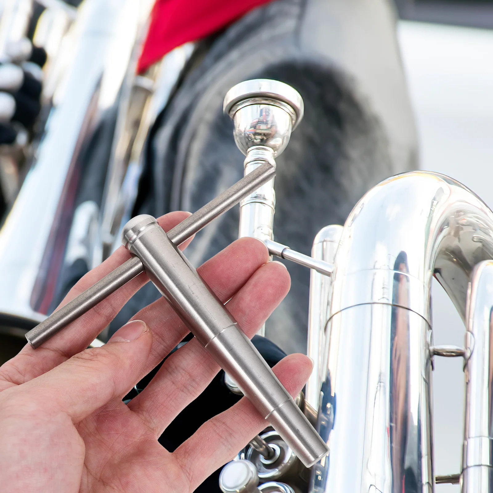 

1Set Sturdy Metal Trumpet Truing Tool Dent Removal Repair Accessory Music Students Trumpet Truing Tool Dent Repairer