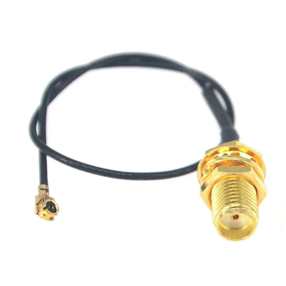 50 peças fábrica personalizada rf1.13 para sma fêmea mhf4 ufl u. fl cabos de extensão coaxial à prova d'água antenas de comunicação verticais pi