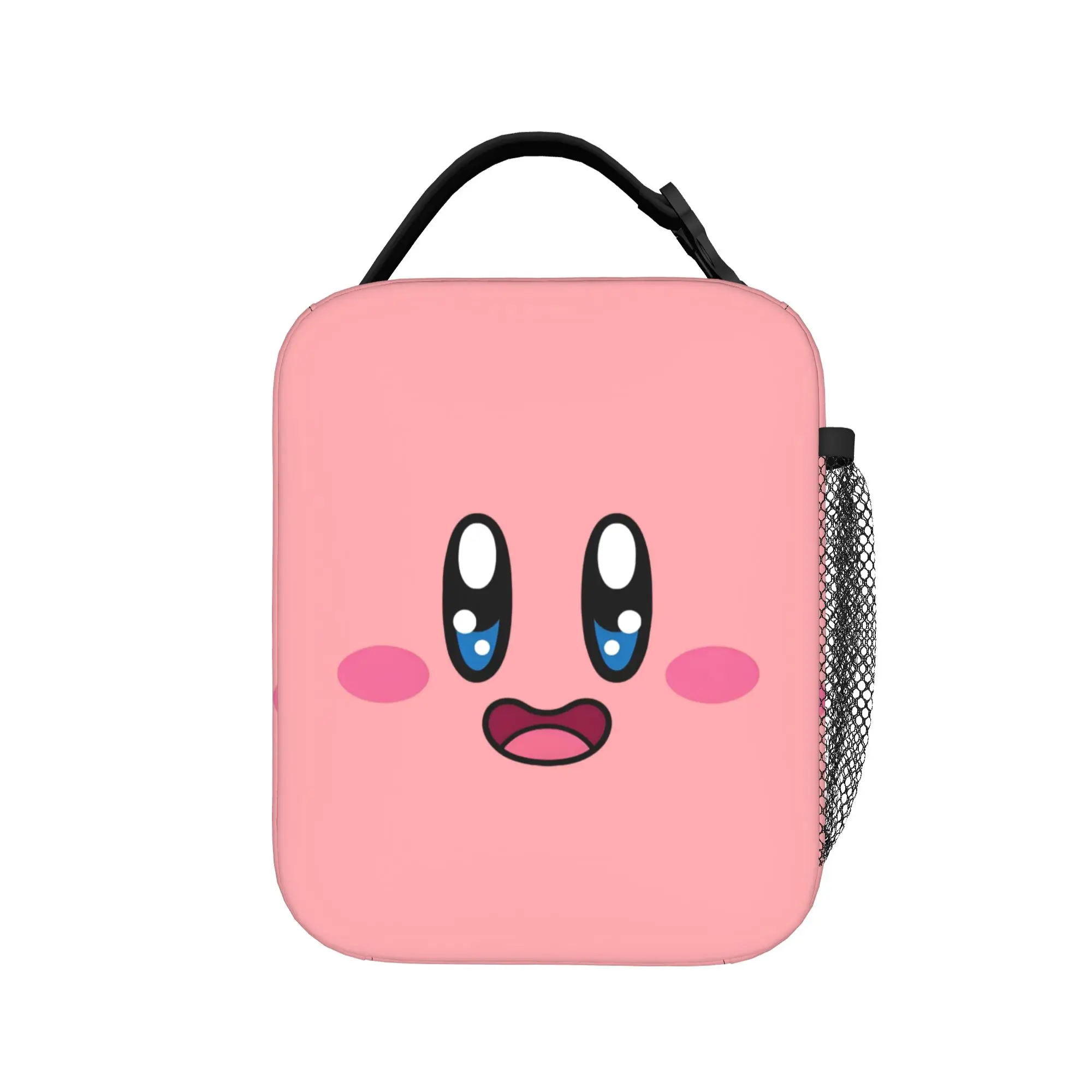 Custom K-Kirbys Resuable Lunch Boxes Waterproof Kawaii Cartoon Doll Thermal Cooler Food Insulated Lunch Bag Office Work view 2
