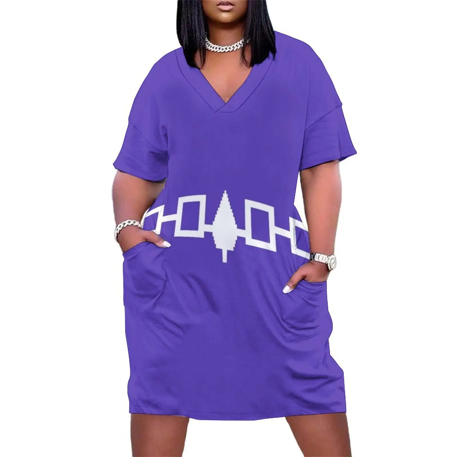 

Hiawatha Belt - Iroquois Loose Pocket Dress Woman dresses clothes