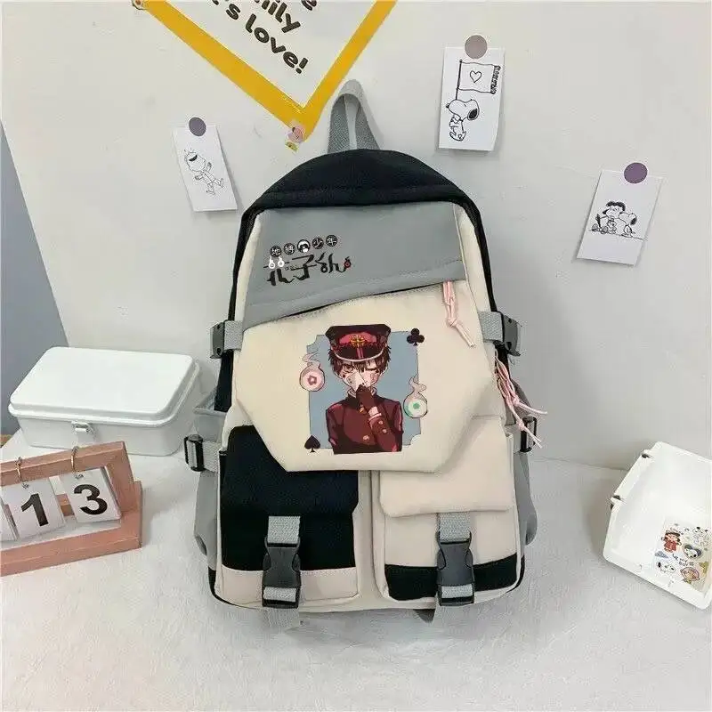 Аниме игра 46X32x14 см Jibaku Shounen, унитаз Ханако-Кун, школьные сумки для подростков, рюкзаки большой вместимости