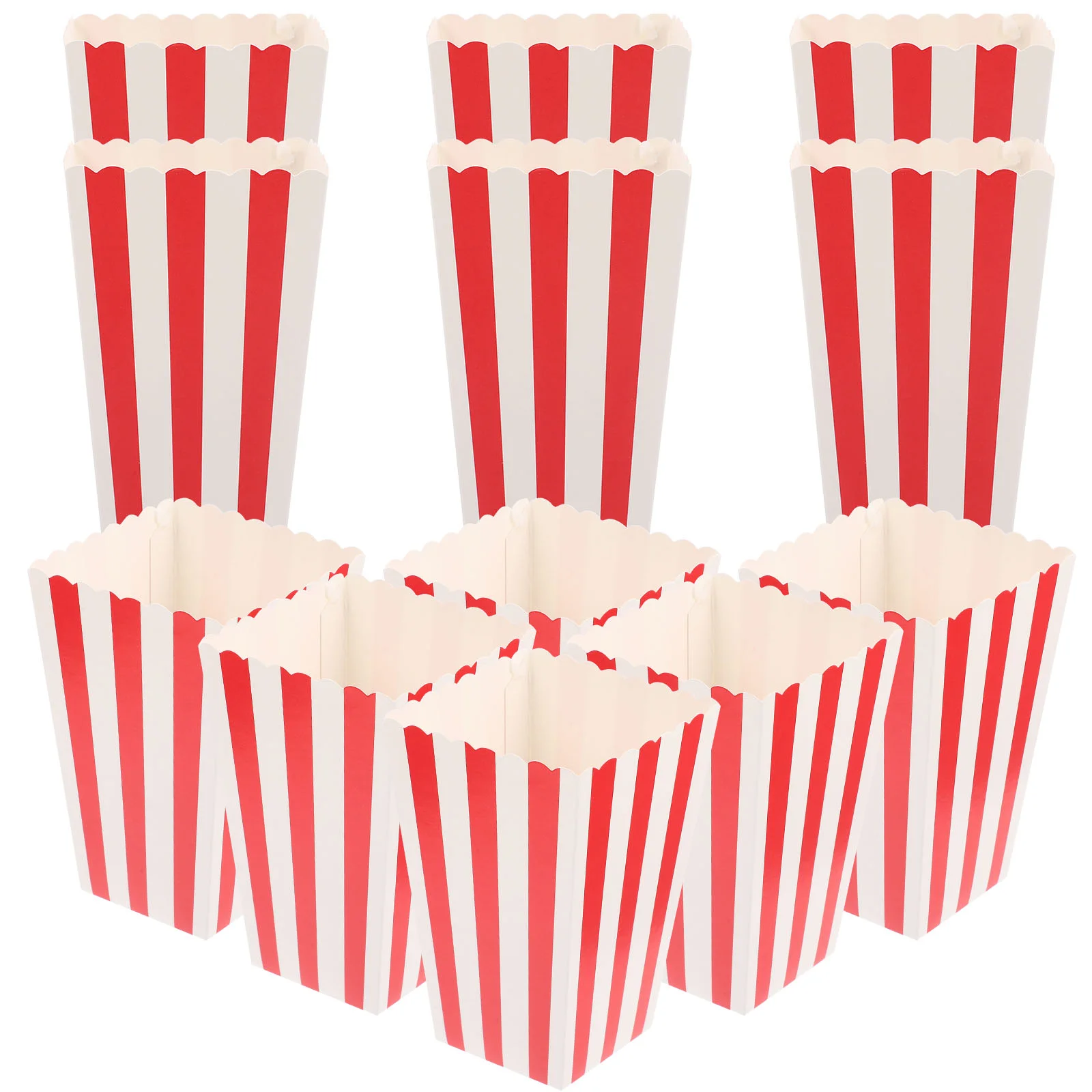 24 Pcs Popcorn Bags Snack Containers French Fries Paper Boxes Buckets for Party