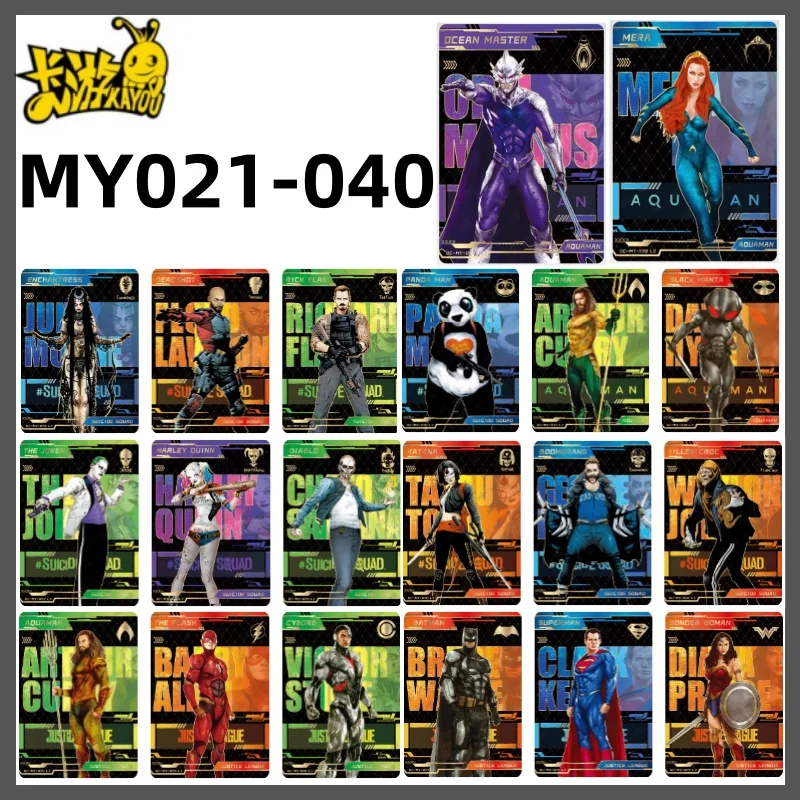 بطاقة DC الأصلية من KAYOU ‌ لعبة بطاقة مجموعة الرسوم المتحركة The Radiance of The Universe Proof of Legend Superman Batman Wonder Woman