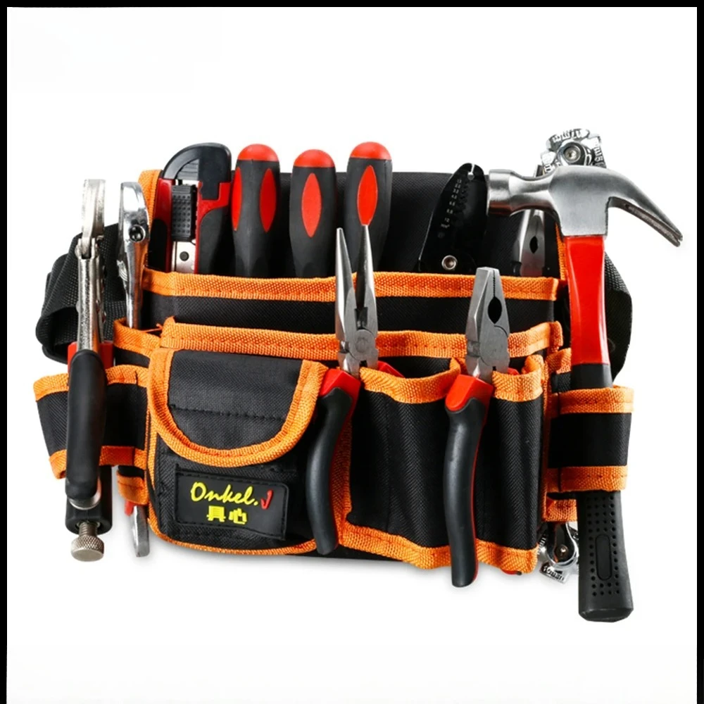 Multi-functional Electrician Tools Bag Waist Pouch Belt Storage Holder Organizer Garden Tool Kits Waist Packs Oxford Cloth