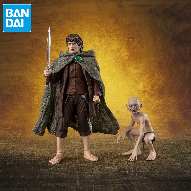 

Оригинальная коробка Inshock Bandai SHF THE LORD OF THE RINGS Frodo Baggins&Gollum, фигурка, готовая модель, комплект аниме, полная экшн-игрушка в подарок