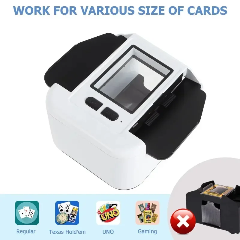Low noise automatic poker shuffling machine white smart, convenient and fast