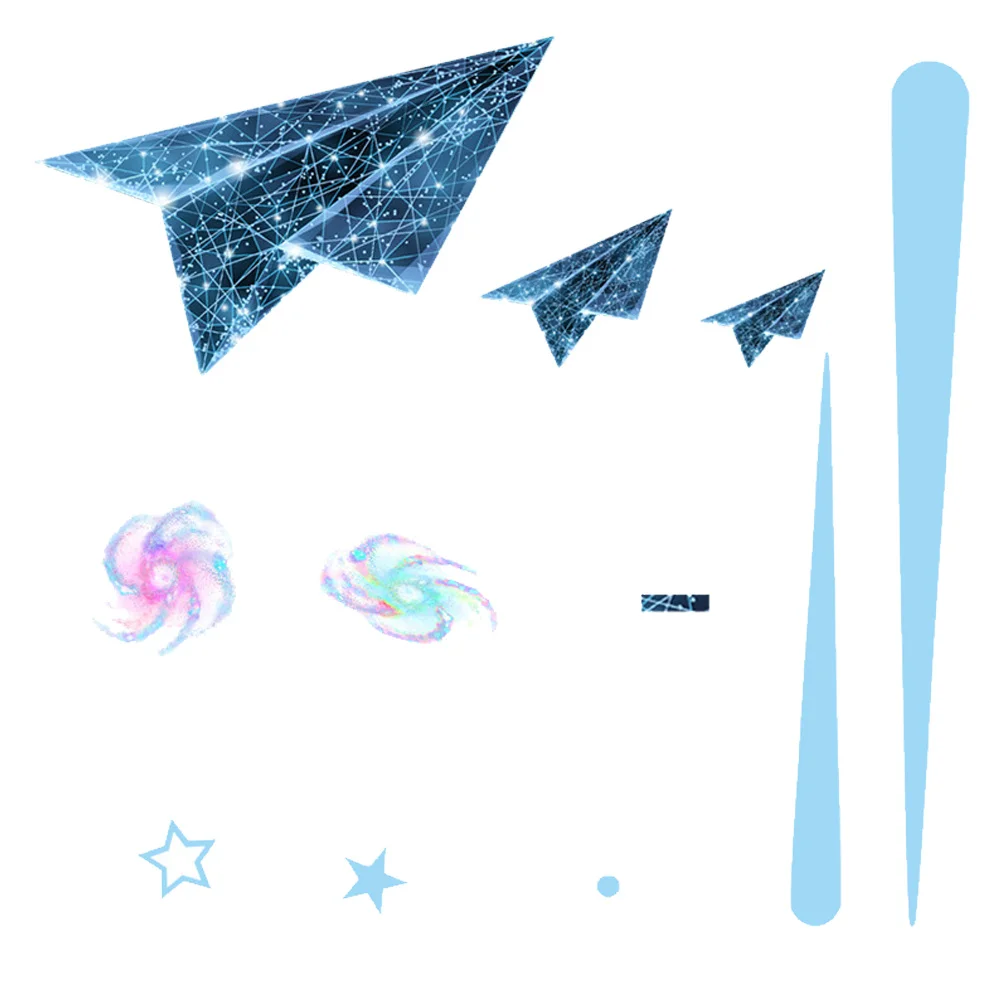 

Glow in The Dark Wall Sticker Luminous Star Moon Decal Kids Room Decoration Creative Patterns PVC Durable Safe