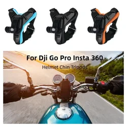 Helmet Chin Skeletons for Go Pro Insta360 Dji  Sport Action Anti-slip Off-road Motorcycle Helmet Fixing Frame Carmera Tripods