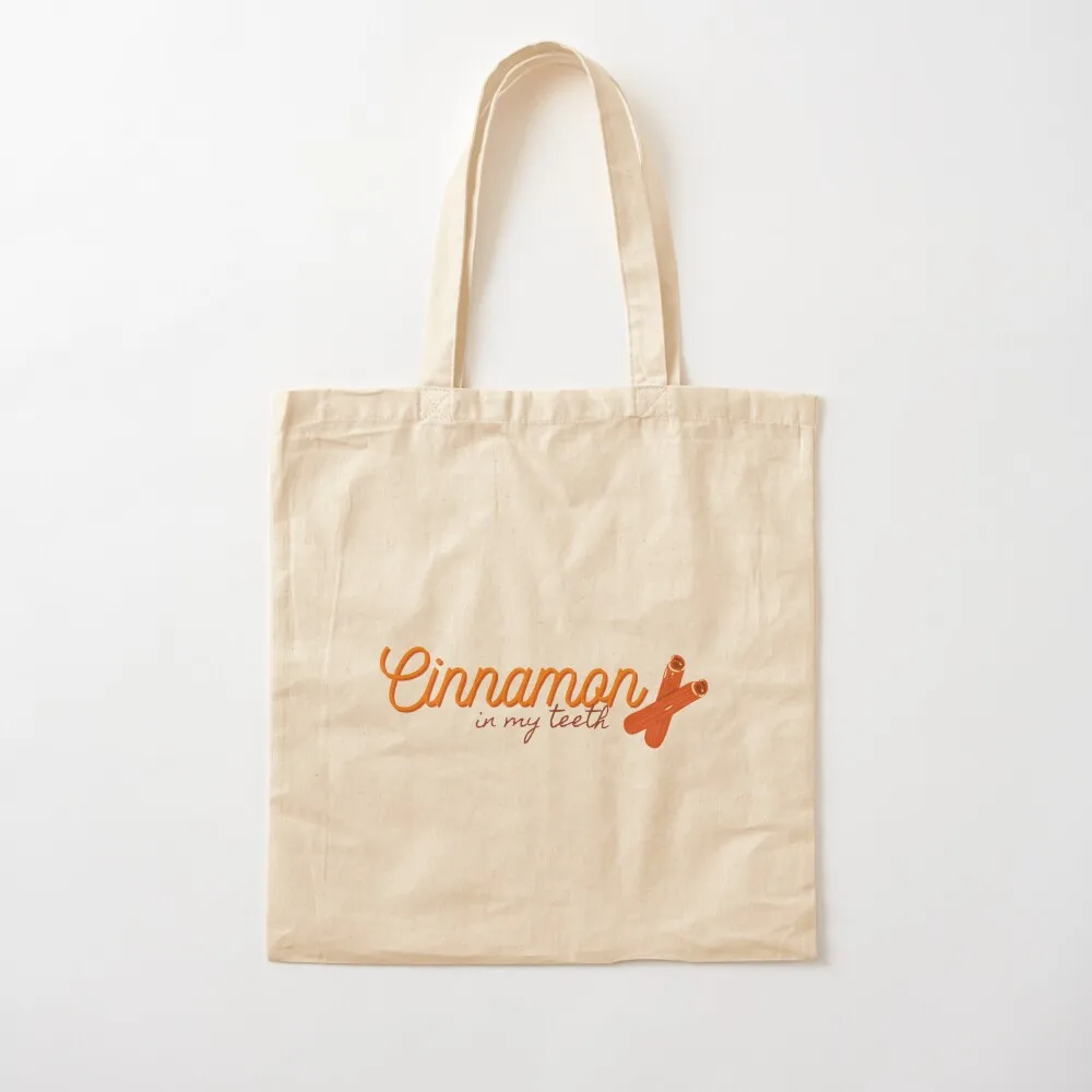 

Cinnamon in my teeth Lana del Rey lyrics Tote Bag sacs de shopping foldable reusable bag Canvas Tote Bag