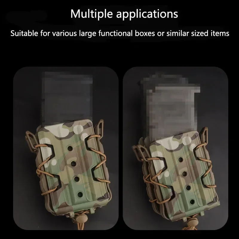 التكتيكية مزدوجة ماج 5.56 الصيد الحقيبة مجلة جميع التضاريس حزمة CS اطلاق النار نظام مولي الألوان اكسسوارات الخصر حقيبة #6