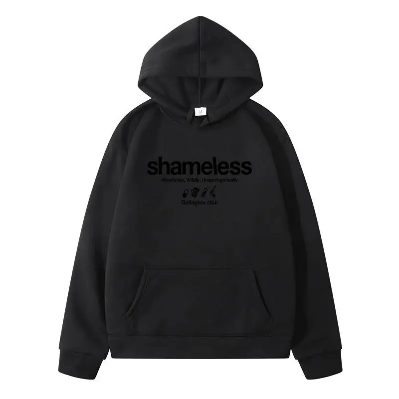 

Мужской спортивный костюм с принтом Shameless Letter Design, мужской свитшот, мужская одежда, женская толстовка, худи Y2k, Harajuku