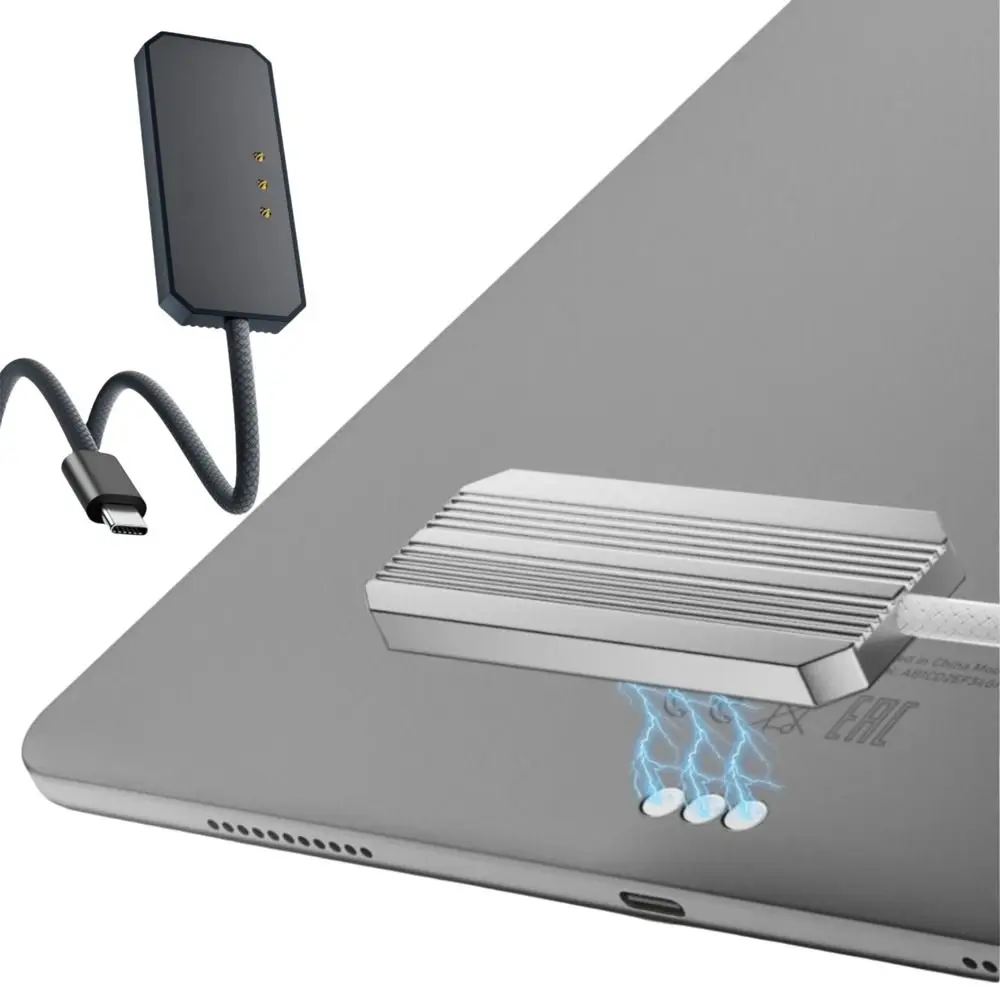 PD 18W Magnetic Charging Cable Overvoltage Protection 200cm USB Type-C Adapter Cable for iPad Air 4/5/6/7 10.9/13 Pro 11/12.9