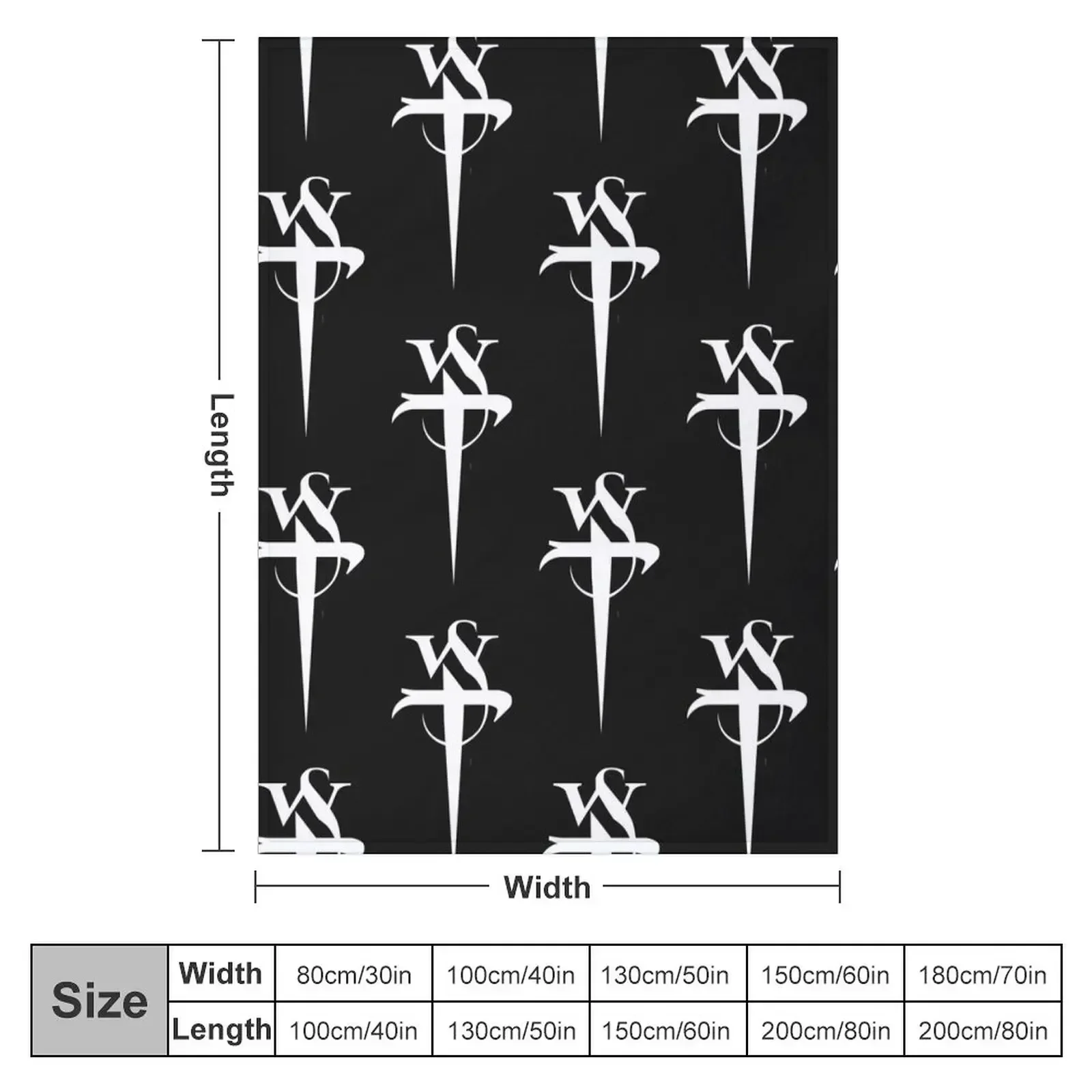 Stabbing Westwared Classic Dagger Logo Throw Blanket manga for sofa For Baby Blankets