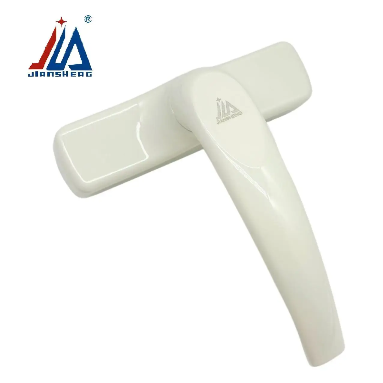 Maçaneta de janela de porta durável de luxo branco/preto para apartamento villa nova maçaneta de janela de alumínio