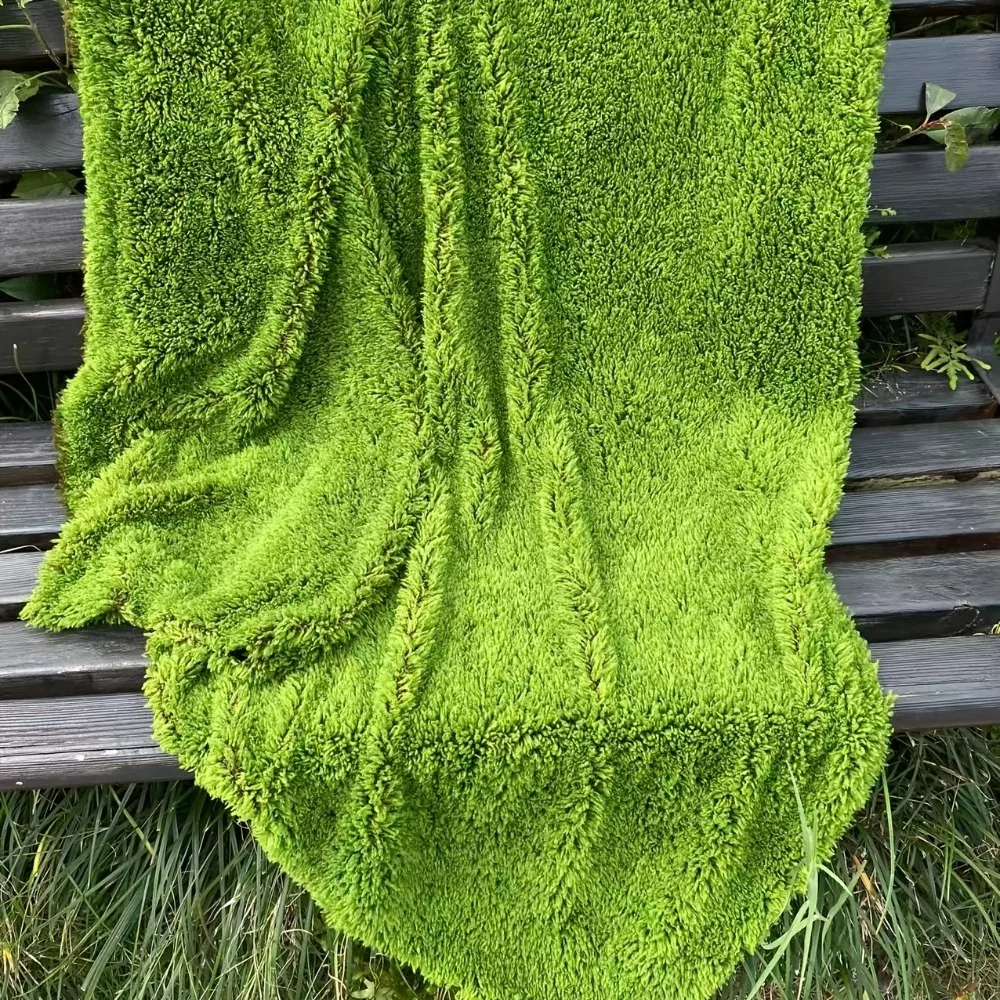 1pc Realistic Artificial Turf Carpet Soft Faux Green Grass Moss Turf for Indoor Outdoor Decoration Garden Landscape